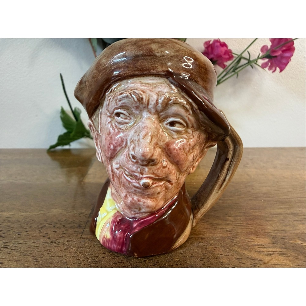 Royal Doulton Tony Weller Mini Character Jug Toby Mug England Vintage Decor